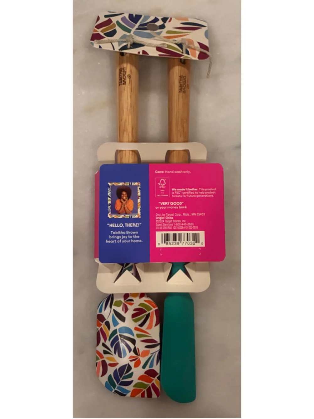 Tabitha Brown Mini Spatula Set Pink Teal One Size